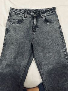 Grey Washed Denim Jeans