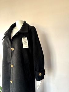 Black overcoat