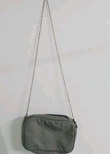 grey sling Bag