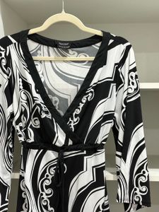 Baroque Print Mini Dress