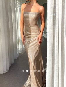 Sparkling Champagne Maxi Dress