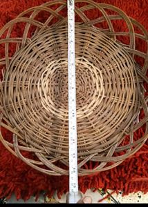 7. TWO Woven Rattan Plates Set