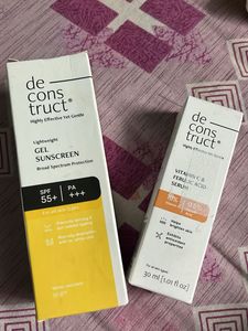 Deconstruct Gel Sunscreen & Vitamin C Serum