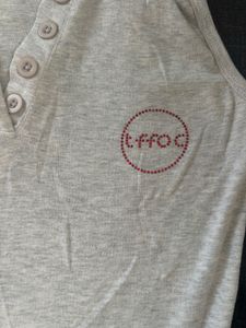 Sleeveless Grey Polo Top