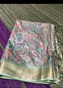 Elegant Paisley Silk Saree