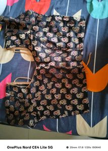 Black Printed Blouse