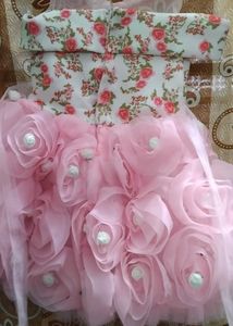 Adorable Pink Floral Baby Dress