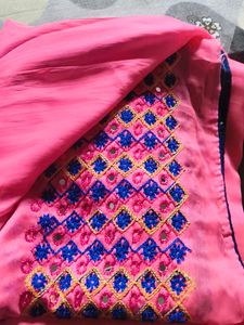 pink saree