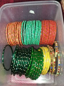 Beautiful Set of Glass Bangles