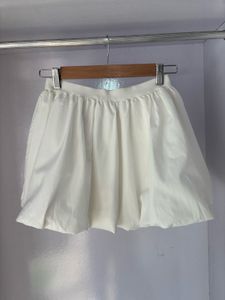Chic White Bubble Skirt