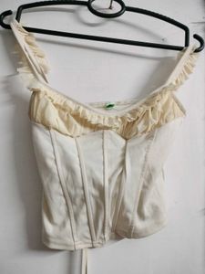 Ruffled Corset Top