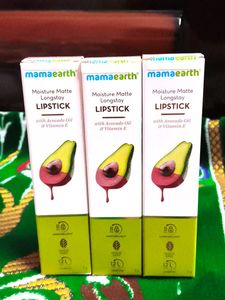 Mamaearth Moisture Matte Lipstick (3 Pcs)