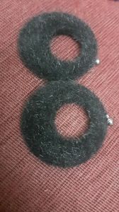 🆕️🆕️Black fur earrings