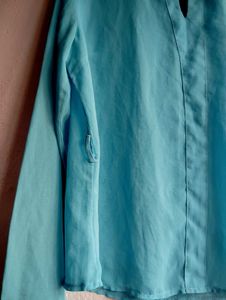 Chic Light Blue &amp; Black Top