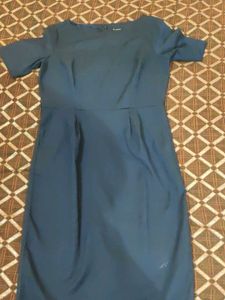 Classic Navy Blue Sheath Dress