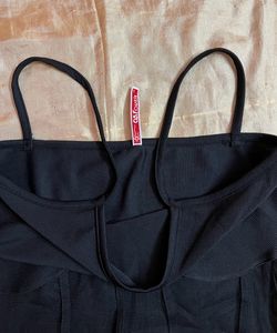 black slit dress maxi