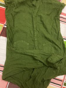 Olive Green Casual Shirt