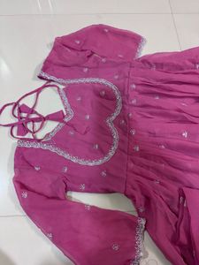 Beautiful Purple Embroidered Kurta Set