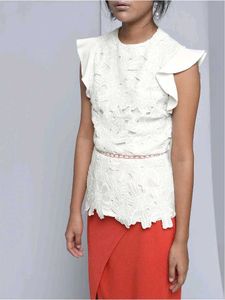 Elegant Lace Off-White Top