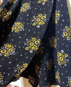 Chic Black Floral Print Dress