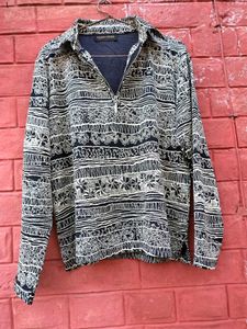 Patterned Long Sleeve Shirt