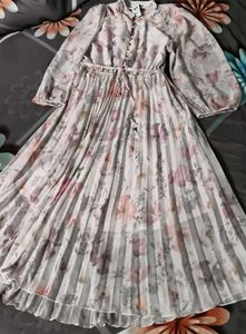 Floral Pleated Midi Dress