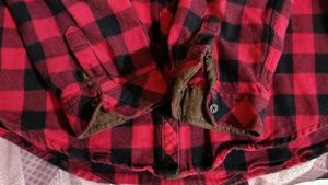 Red &amp; Black Plaid Flannel Shirt
