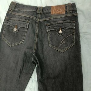 Stylish Dark Wash Flare Jeans