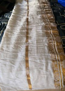 Cotton Kasavu kerala style Saree