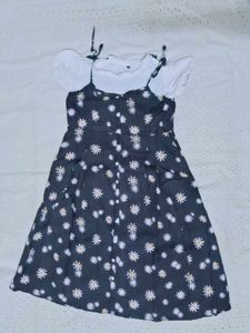 Cute Daisy Print Sundress