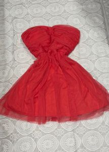 3 for 999 Charming coral Tulle Strapless Dress