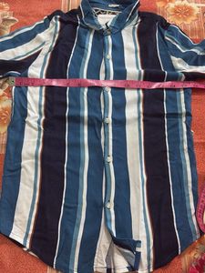 kids Striped Short Sleeve Shirt