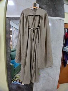 Elegant Embellished Cape Gown