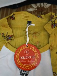 Stylish Yellow Floral Kurta Set