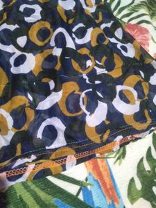 Patterned Midi Skirt