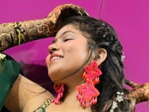 haldi jewellery and mehndi earring in a combo