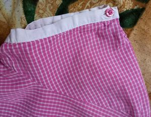 Elegant Pink check shirt for women