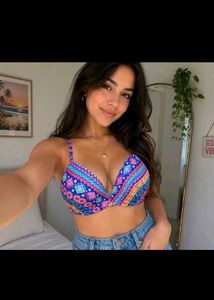 Boho Print Padded Bikini Top