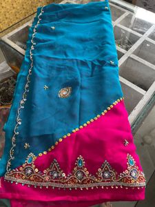 Pink &amp; Blue vintage lehnga