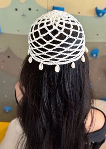 Crocheted mesh cap💋