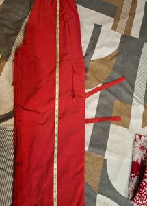 Bright Red Casual Pants