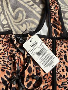 Leopard Print Corset Top
