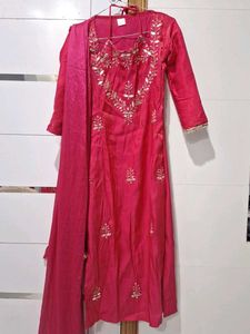 Beautiful Pink Kurta Set with Dupatta