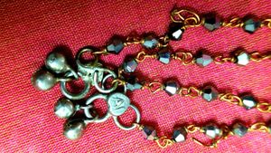 Boho Beaded Anklet with Bells