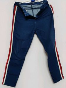 High Waist Striped Jeans