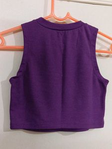 Purple Sleeveless Top