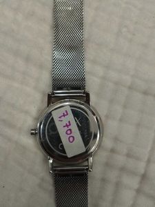 Minimalist Silver Mesh Strap Watch
