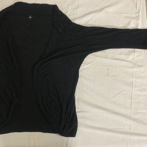 Chic Black Long Sleeve Shrug