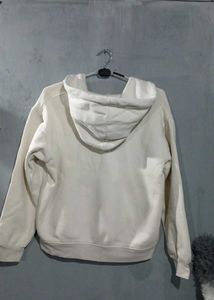 Cream Zip-Up Hoodie