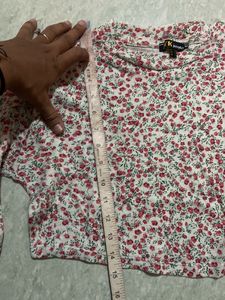 Floral Crop Top &amp; Pants Set